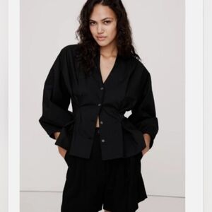 Banana Republic Midnight Black Blouse